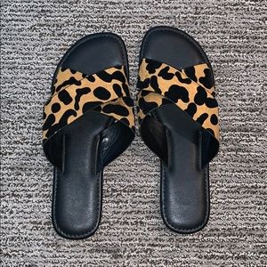 PacSun leopard sandals